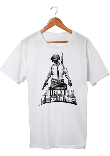 Pubg Çocuk Beyaz T-Shirt