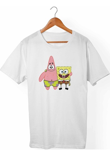 Süngerbob Çocuk Beyaz T-Shirt
