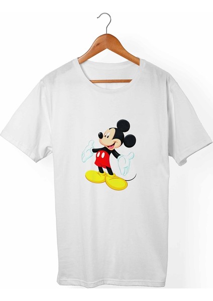 Mickey Mouse Çocuk Beyaz T-Shirt