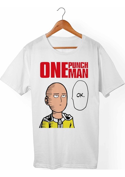 One-Punch Man Çocuk Beyaz T-Shirt