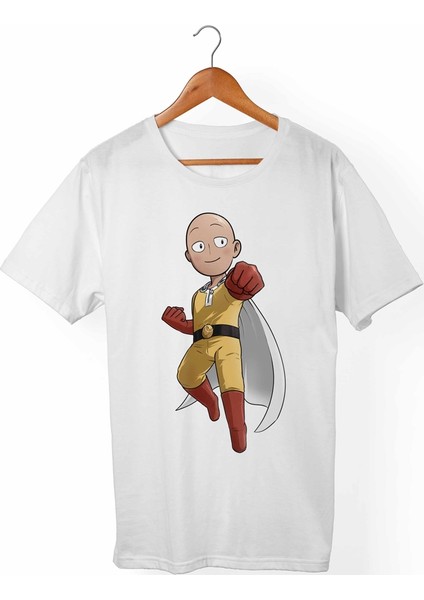 One-Punch Man Çocuk Beyaz T-Shirt