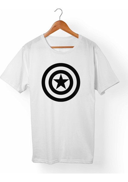 Captain America Çocuk Beyaz T-Shirt