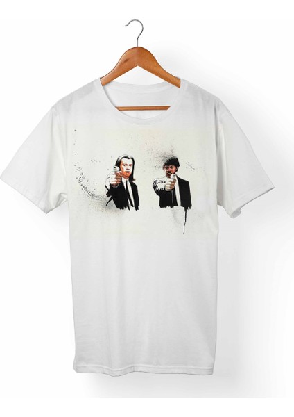 Pulp Fiction Çocuk Beyaz T-Shirt