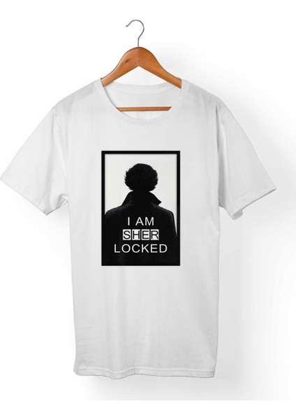 Sherlock Holmes Çocuk Beyaz T-Shirt