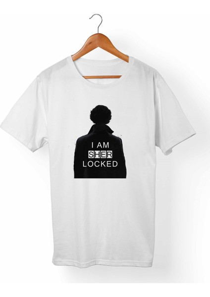 Sherlock Holmes Çocuk Beyaz T-Shirt
