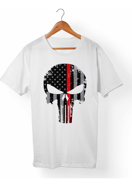 Punisher Çocuk Beyaz T-Shirt