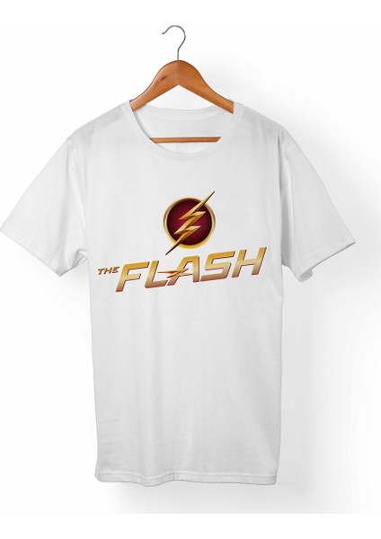 The Flash Çocuk Beyaz T-Shirt