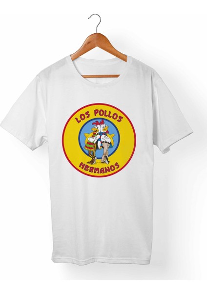 Los Pollos Hermanos Breaking Bad Çocuk Beyaz T-Shirt