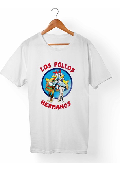 Los Pollos Hermanos Breaking Bad Çocuk Beyaz T-Shirt