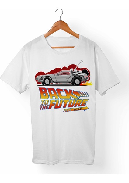 Geleceğe Dönüş Çocuk Beyaz T-Shirt