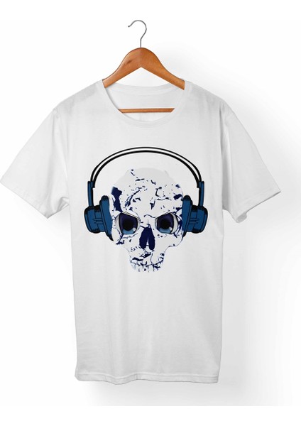 Kuru Kafa-Skull Çocuk Beyaz T-Shirt