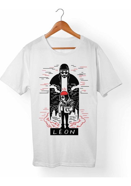 Leon-Mathilda Çocuk Beyaz T-Shirt