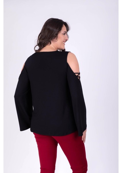 Omuzu Detaylı Bluz 34373 modelleri