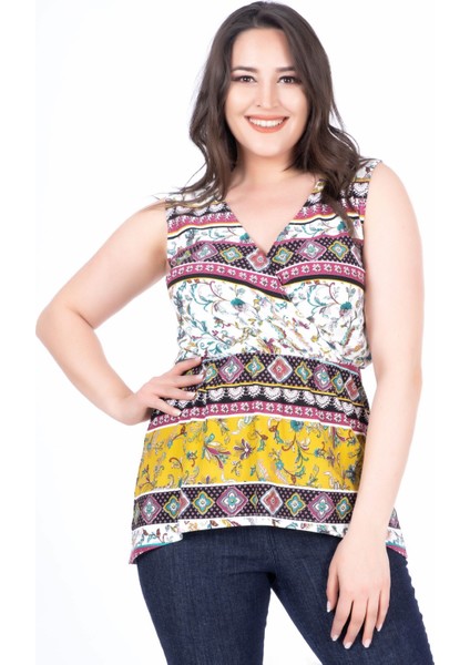 Desenli Anvelop Bluz 34621