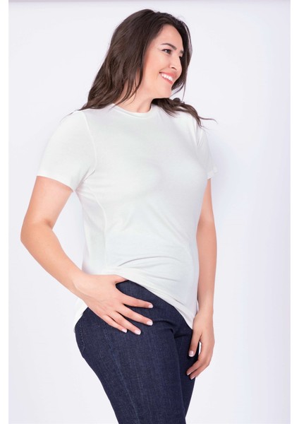 Sıfır Yaka Basic Bluz 34830