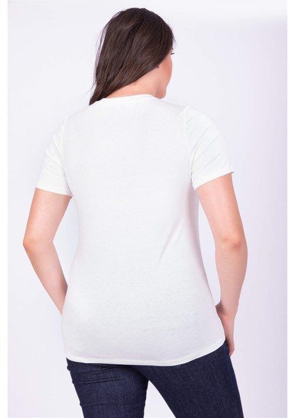 Sıfır Yaka Basic Bluz 34830