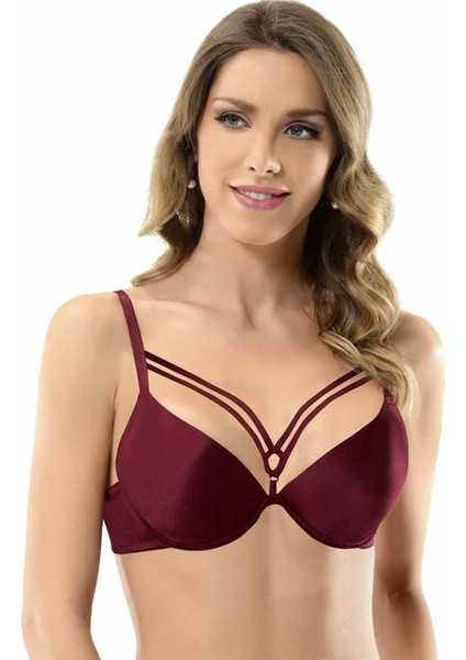 Destekli Klasik Sütyen 3696 Bordo