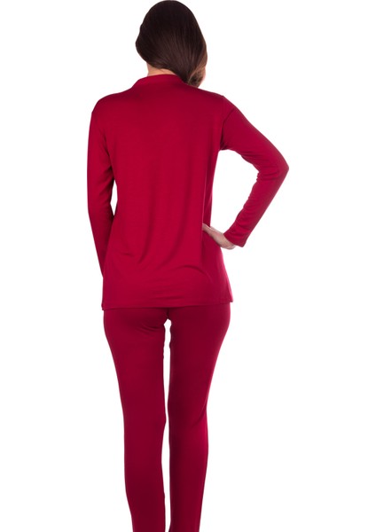 59469 Bordo Pijama Takımı