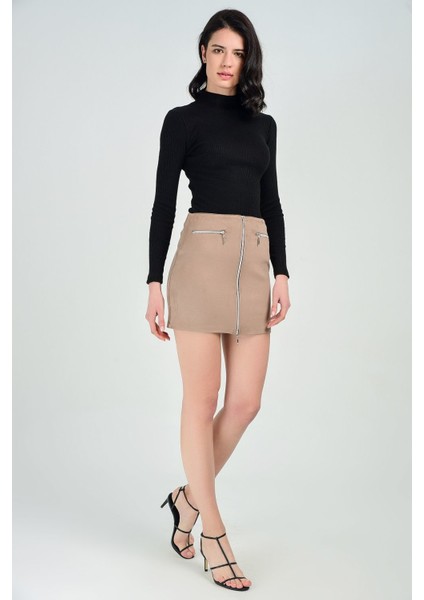 Kadın K. Vizon Etek Etk31670