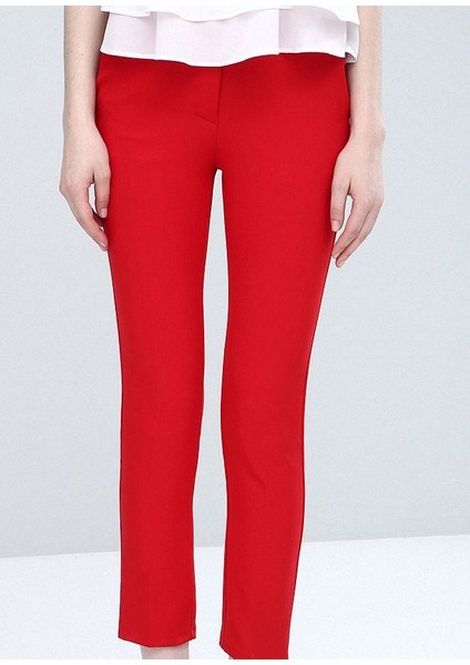 Kadın Kırmızı Kumaş Pantolon Pnt19003 modelleri