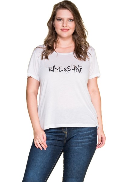 Kadın Işlemeli T-Shirt P165