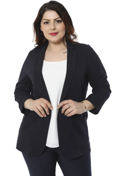 Kadın Cep Detaylı Blazer Ceket P5095