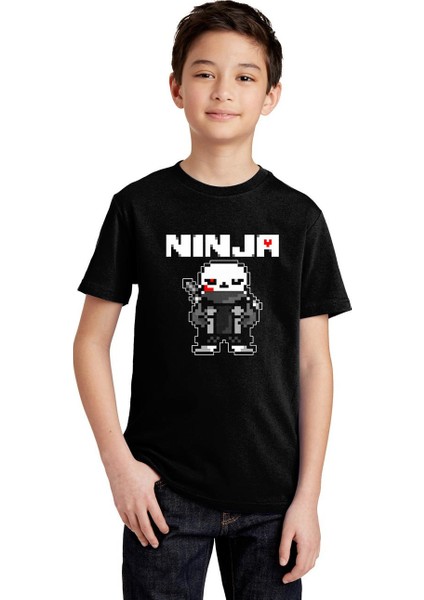 Undertale Tipografi Erkek Çocuk T-Shirt