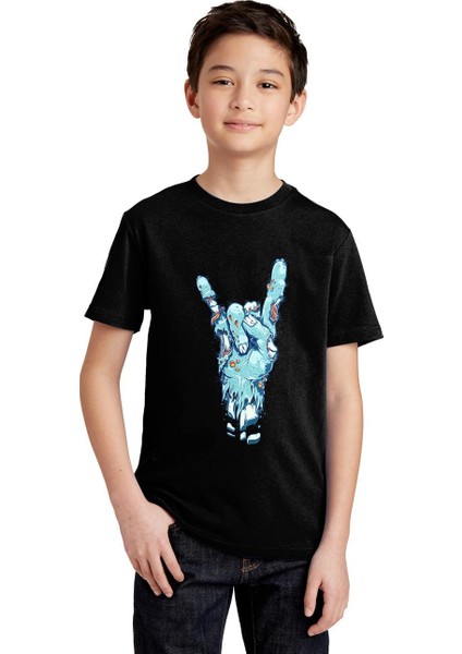 Lucifer Zombie Skull Erkek Çocuk T-Shirt