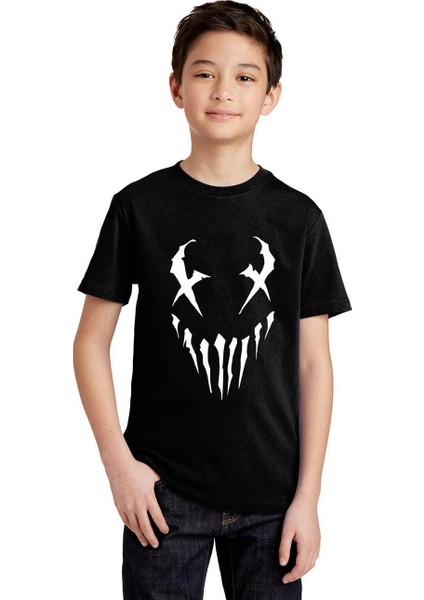 Lucifer Zombie Skull Erkek Çocuk T-Shirt