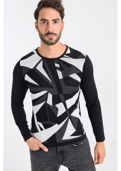 Bisiklet Yaka Erkek Triko Kazak