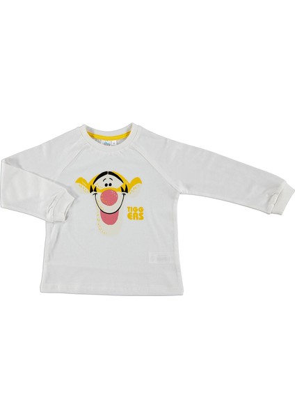 Bebek Winnie The Pooh Lisanslı Tiger Baskılı Sweatshirt