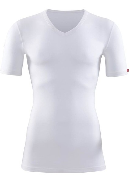 Kısa Kol Erkek Termal İçlik 2. Seviye V Yaka T-Shirt 1263 Beyaz