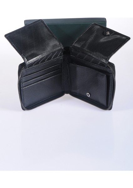 Unisex Deri Cüzdan Grerkcz1579 Siyah