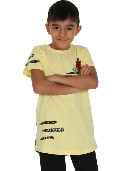 Erkek Çocuk Tiger Nakışlı T-shirt