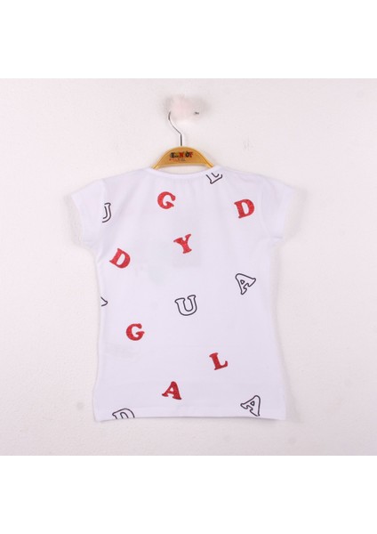 Kız Çocuk T-shirt Uğur Böceği Nakışlı fiyatları