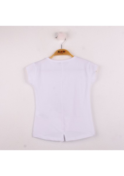 Kız Çocuk Gülen Yüz Pullu Nakış T-shirt fiyatları