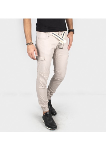 Taş Paçası Lastikli Yan Cepli Kargo Pantolon 1901586