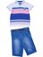 Kts Baby 4416 Nakış Armalı Sweatshirt-Kapri-Kemer Erkek Çocuk Giyim