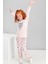 Little Monster Pembemelanj Kız Çocuk Pijama Takımı 1