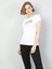Colins Slim Fit Bisiklet Yaka Kadın Beyaz Kısa Kol Tişört 3