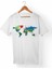 Dünya Haritası Çocuk Beyaz T-Shirt 1