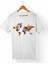 Dünya Haritası Çocuk Beyaz T-Shirt 1