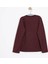 Kız Çocuk Uzun Kol Sweatshirt Bordo 2