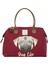 Bordo Pug Baskılı Omuz Askılı Çanta 1
