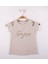 Kız Çocuk Bonjour Şeritli T-shirt 1