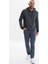 Erkek Slim Fit Kapüşonlu Sweatshirt 2