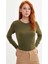 Basic Bisiklet Yaka Relax Fit Ekstra Yumuşak Kaşmir Dokulu Triko Kazak F7091AZ19AU 1