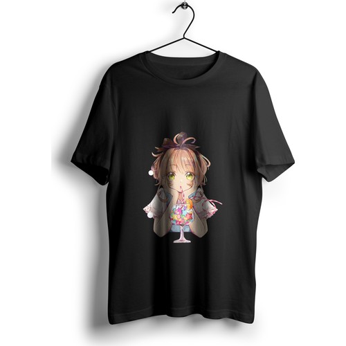 Anime Pazari Kokteyl Icen Anime Kizi Unisex Anime T Shirt Fiyati