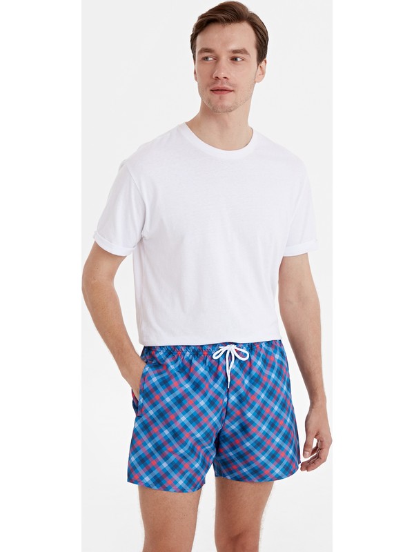 Lc Waikiki Erkek Lacivert Baskili Deniz Sortu 9sk299z8 Trendyol