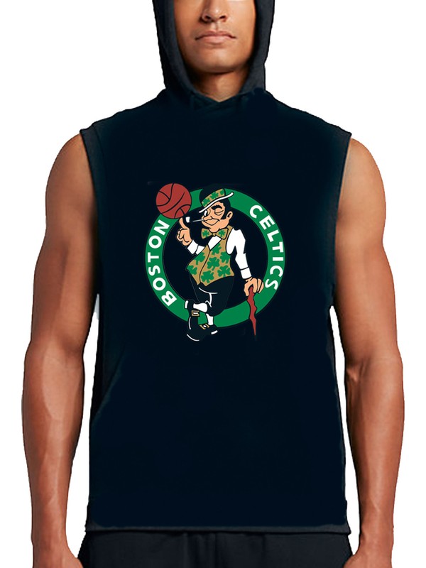 boston celtics sleeveless hoodie